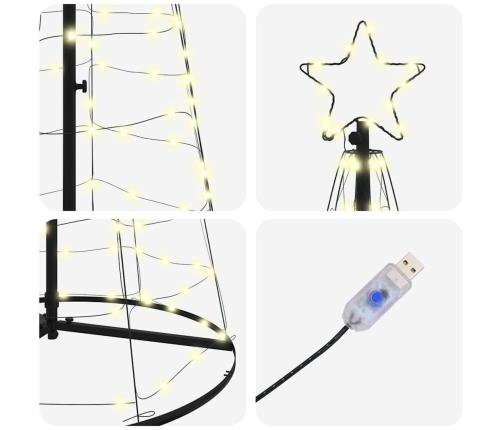 Led Ziemassvētku Koks Su 390 Led Silti Balts 250 Cm Dzelzs Vidaxl