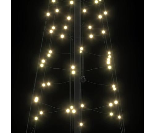 Led Ziemassvētku Koks Su 390 Led Silti Balts 250 Cm Dzelzs Vidaxl