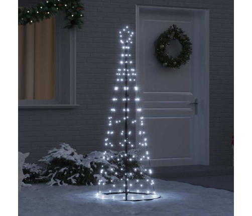 Led Ziemassvētku Koks Su 390 Led Vēsi Balts 250 Cm Dzelzs Vidaxl