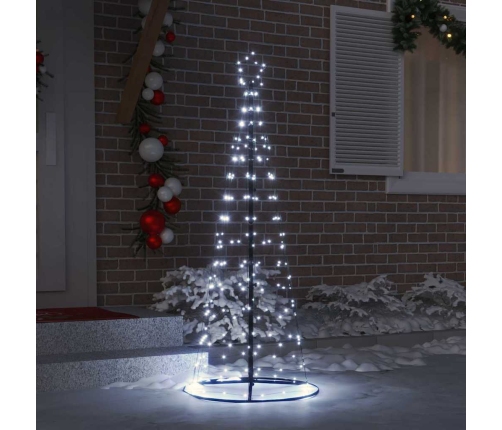 Led Ziemassvētku Koks Su 390 Led Vēsi Balts 250 Cm Dzelzs Vidaxl