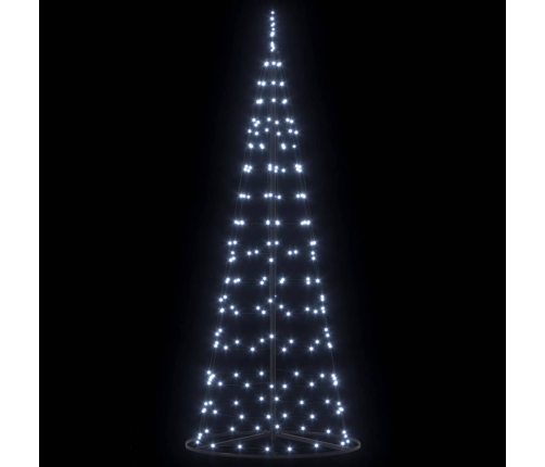 Led Ziemassvētku Koks Su 390 Led Vēsi Balts 250 Cm Dzelzs Vidaxl