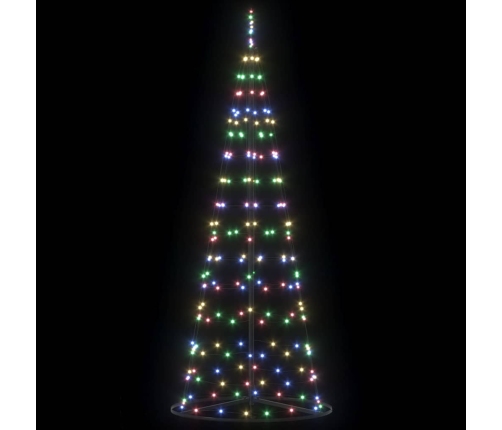 Led Ziemassvētku Koks Su 390 Led Daudzkrāsains 250 Cm Dzelzs Vidaxl