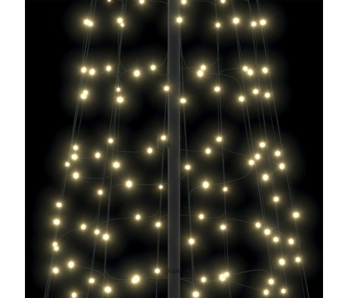 Led Ziemassvētku Koks Su 800 Led Silti Balts 400 Cm Dzelzs Vidaxl