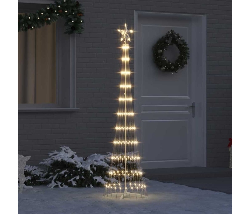 Led Ziemassvētku Koks Silti Balts 138.5 X 138.5 X 399 Cm Metāla Vidaxl