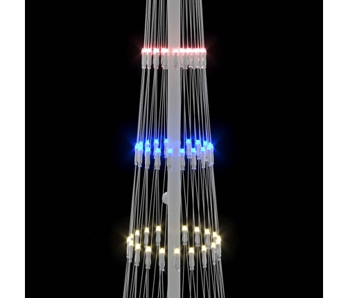 Led Ziemassvētku Koks Daudzkrāsains 138.5 X 138.5 X 399 Cm Vidaxl