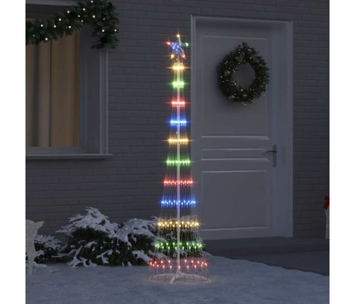 Led Ziemassvētku Koks Daudzkrāsains 138.5 X 138.5 X 399 Cm Vidaxl