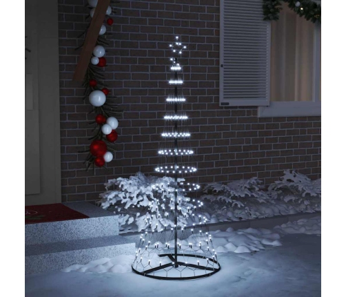 Led Ziemassvētku Koks Vēsi Balts 138.5 X 138.5 X 399 Cm Metāla Vidaxl