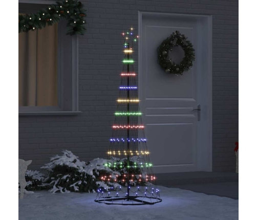 Led Ziemassvētku Koks Daudzkrāsains 138.5 X 138.5 X 399 Cm Vidaxl