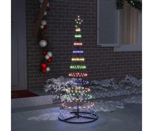 Led Ziemassvētku Koks Daudzkrāsains 138.5 X 138.5 X 399 Cm Vidaxl