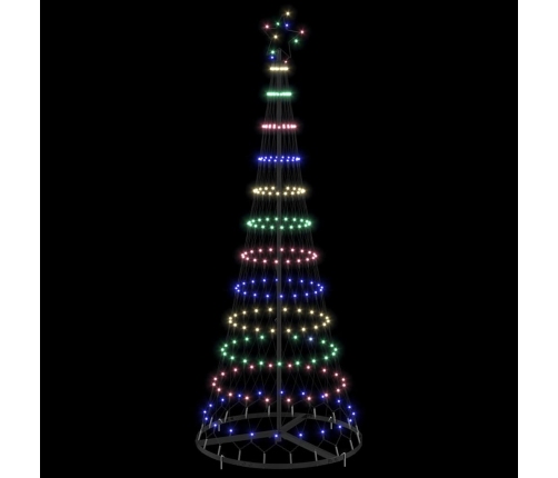 Led Ziemassvētku Koks Daudzkrāsains 138.5 X 138.5 X 399 Cm Vidaxl