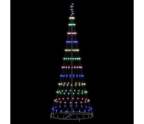 Led Ziemassvētku Koks Daudzkrāsains 138.5 X 138.5 X 399 Cm Vidaxl