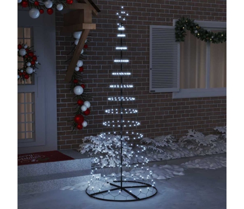 Led Ziemassvētku Koks Vēsi Balts 138.5 X 138.5 X 399 Cm Metāla Vidaxl