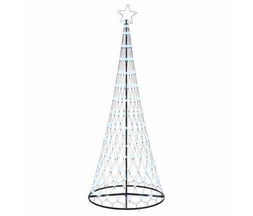 Led Ziemassvētku Koks Vēsi Balts 138.5 X 138.5 X 399 Cm Metāla Vidaxl