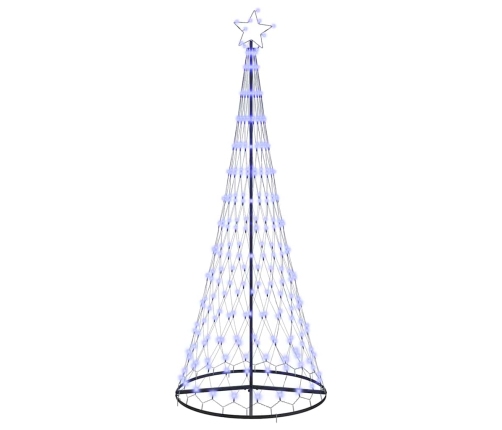 Led Ziemassvētku Koks Zila 138.5 X 138.5 X 399 Cm Metāla Vidaxl
