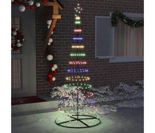 Led Ziemassvētku Koks Daudzkrāsains 138.5 X 138.5 X 399 Cm Vidaxl