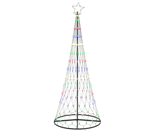 Led Ziemassvētku Koks Daudzkrāsains 138.5 X 138.5 X 399 Cm Vidaxl