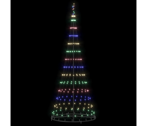 Led Ziemassvētku Koks Daudzkrāsains 138.5 X 138.5 X 399 Cm Vidaxl