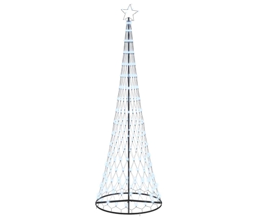 Led Ziemassvētku Koks Vēsi Balts 138.5 X 138.5 X 399 Cm Metāla Vidaxl