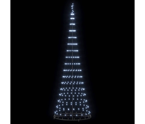 Led Ziemassvētku Koks Vēsi Balts 138.5 X 138.5 X 399 Cm Metāla Vidaxl