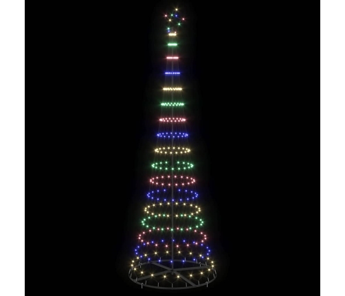 Led Ziemassvētku Koks Daudzkrāsains 138.5 X 138.5 X 399 Cm Vidaxl
