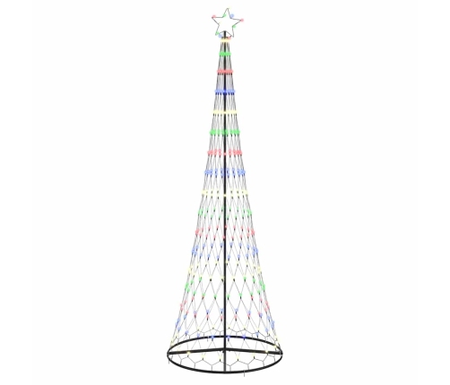 Led Ziemassvētku Koks Daudzkrāsains 138.5 X 138.5 X 399 Cm Vidaxl