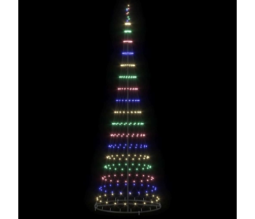 Led Ziemassvētku Koks Daudzkrāsains 138.5 X 138.5 X 399 Cm Vidaxl