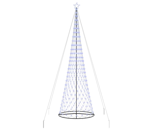 Led Ziemassvētku Koks Zila 138.5 X 138.5 X 399 Cm Metāla Vidaxl