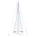 Led Ziemassvētku Koks Zila 138.5 X 138.5 X 399 Cm Metāla Vidaxl