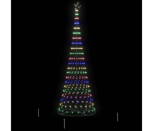 Led Ziemassvētku Koks Daudzkrāsains 138.5 X 138.5 X 399 Cm Vidaxl