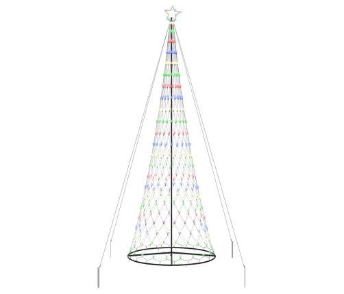 Led Ziemassvētku Koks Daudzkrāsains 138.5 X 138.5 X 399 Cm Vidaxl