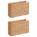 Žurnālu Grozi 2 Pcs Dabiska 39 X 14 X 25 Cm Ūdens Hiacintes Vidaxl