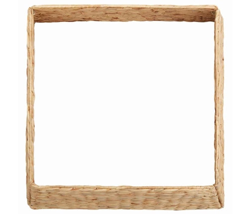 Ziemassvētku Koka Apmale Brūna 60 X 60 X 28 Cm Ūdens Hiacintes Vidaxl