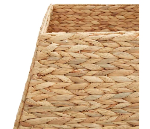 Ziemassvētku Koka Apmale Brūna 70 X 70 X 28 Cm Ūdens Hiacintes Vidaxl