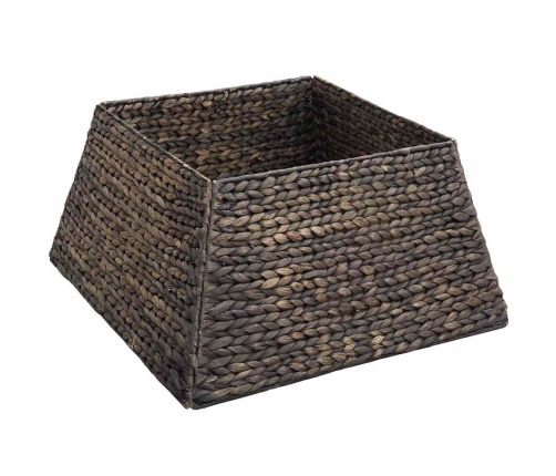 Ziemassvētku Koka Apmale Melna 50 X 50 X 25 Cm Ūdens Hiacintes Vidaxl