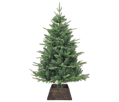 Ziemassvētku Koka Apmale Melna 50 X 50 X 25 Cm Ūdens Hiacintes Vidaxl