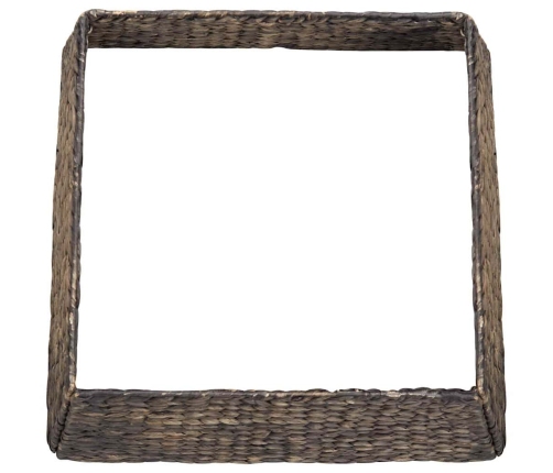 Ziemassvētku Koka Apmale Melna 50 X 50 X 25 Cm Ūdens Hiacintes Vidaxl