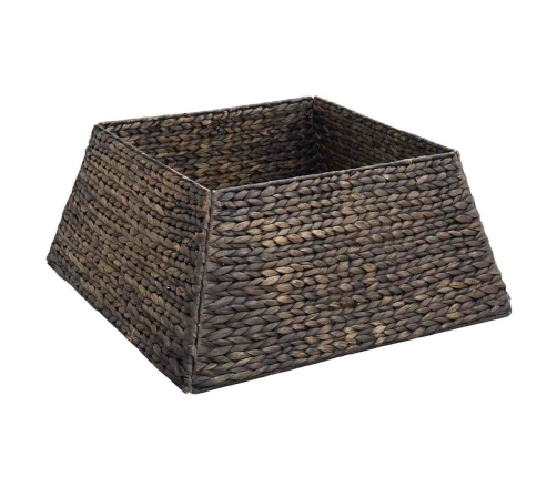 Ziemassvētku Koka Apmale Melna 60 X 60 X 28 Cm Ūdens Hiacintes Vidaxl