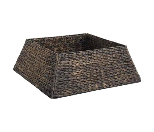 Ziemassvētku Koka Apmale Melna 70 X 70 X 28 Cm Ūdens Hiacintes Vidaxl