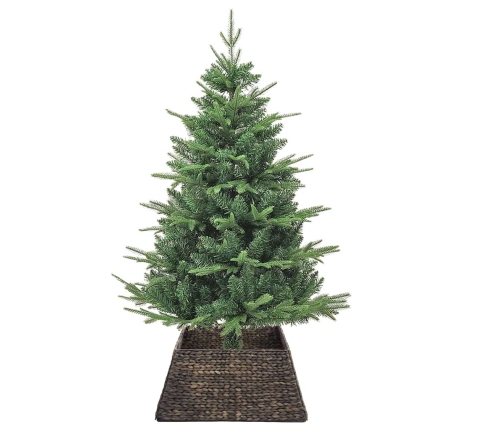 Ziemassvētku Koka Apmale Melna 70 X 70 X 28 Cm Ūdens Hiacintes Vidaxl