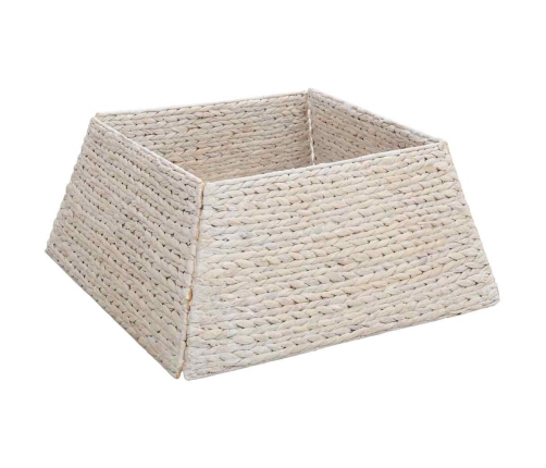 Ziemassvētku Koka Apmale Balts 60 X 60 X 28 Cm Ūdens Hiacintes Vidaxl