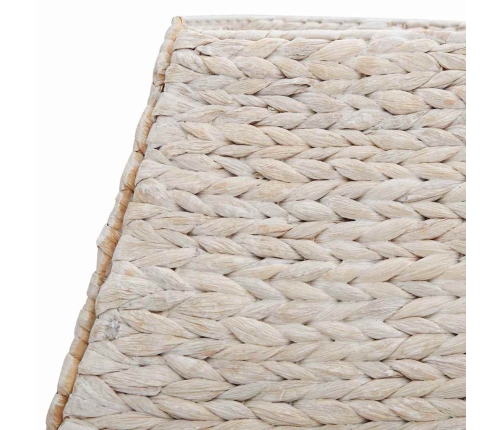 Ziemassvētku Koka Apmale Balts 70 X 70 X 28 Cm Ūdens Hiacintes Vidaxl