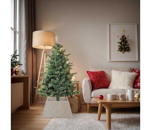 Ziemassvētku Koka Apmale Balts 70 X 70 X 28 Cm Ūdens Hiacintes Vidaxl