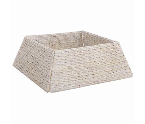 Ziemassvētku Koka Apmale Balts 70 X 70 X 28 Cm Ūdens Hiacintes Vidaxl