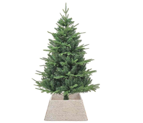 Ziemassvētku Koka Apmale Balts 70 X 70 X 28 Cm Ūdens Hiacintes Vidaxl