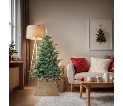 Ziemassvētku Koka Apmale Brūna 70 X 70 X 28 Cm Jūras Zāle Vidaxl