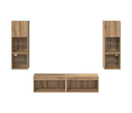 ` 6 Pcs Artisānā Ozols Inženierijas Koks Vidaxl