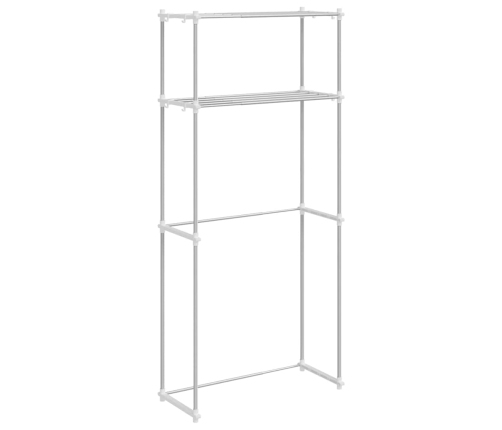 Veļas Mašīnas Plaukts Balts 70 X 27 X 136 Cm Alumīnijs Vidaxl