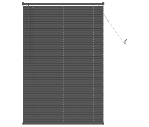 Venēcijas Žalūzija Regulējams Sudrabaini Pelēks 150 X 80 Cm Pvc Vidaxl