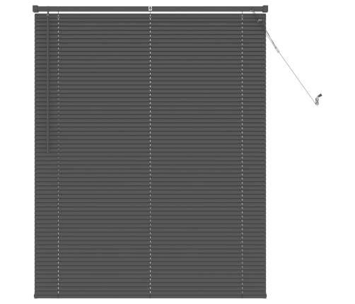 Venēcijas Žalūzija Sudrabaini Pelēks 150 X 110 Cm Pvc Vidaxl