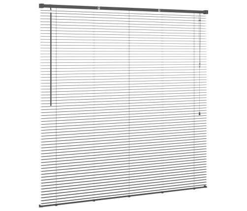 Venēcijas Žalūzija Sudrabaini Pelēks 150 X 130 Cm Pvc Vidaxl